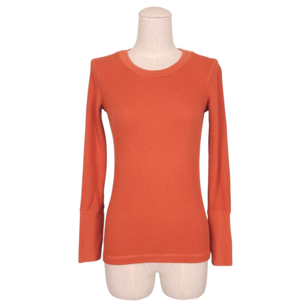 Sundance Thermal Tee Burnt Orange Sz Small Petite